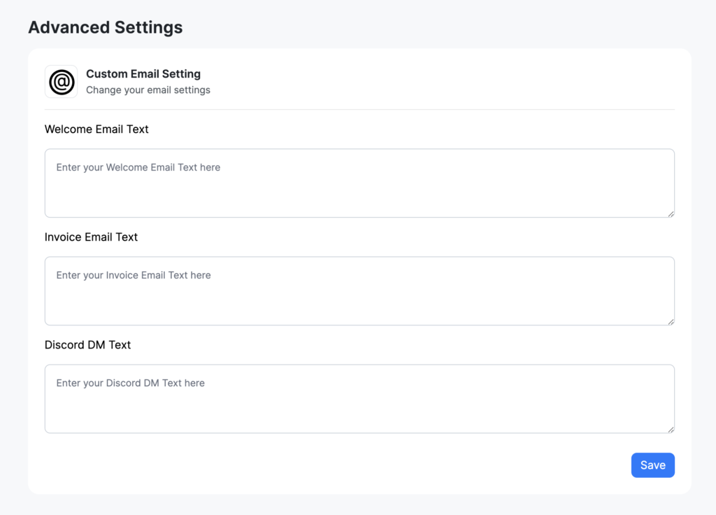 advanced settings